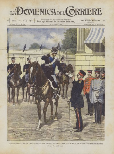 A Última Carta do Rei Umberto Apresentada em Cassel ao Imperador Guglielmo De um Drappel de Lancieri Novara de Achille Beltrame