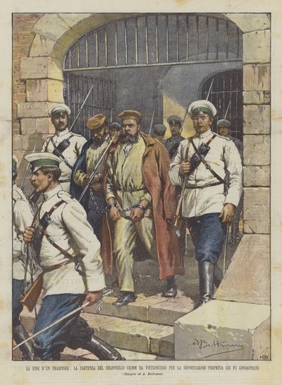 O Fim do Traidor D, A Partida do Coronel Grimm De Petersburgo Pela Deportação de Achille Beltrame