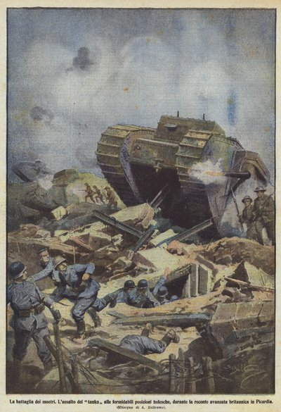 A batalha dos monstros de Achille Beltrame
