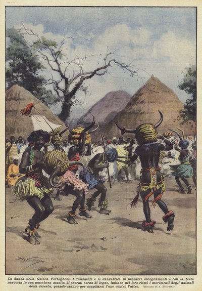 A dança na Guiné Portuguesa de Achille Beltrame