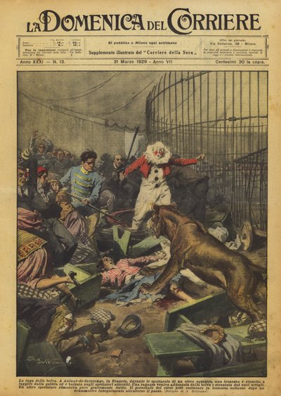 O vôo da fera de Achille Beltrame