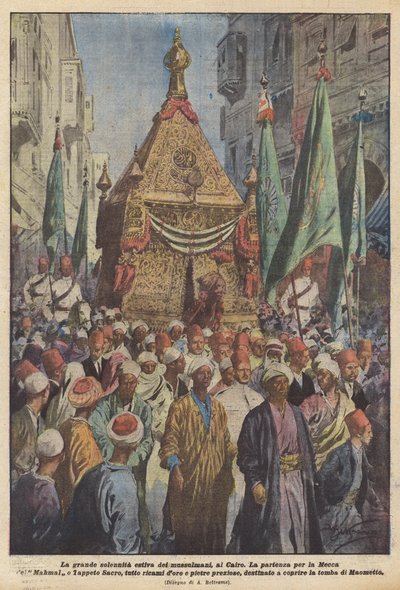 A grande solenidade de verão dos muçulmanos no Cairo de Achille Beltrame