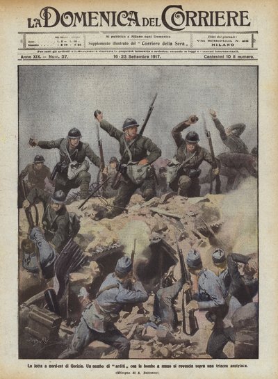 A luta para o nordeste de Gorizia de Achille Beltrame
