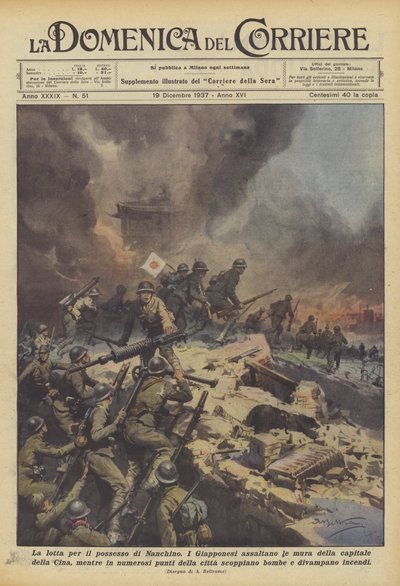 A luta pela posse de Nanjing de Achille Beltrame