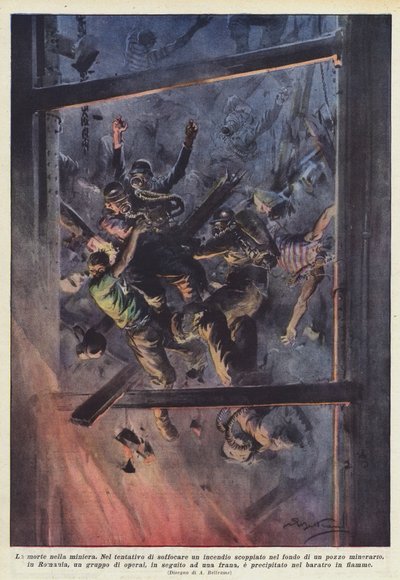 Morte na mina de Achille Beltrame