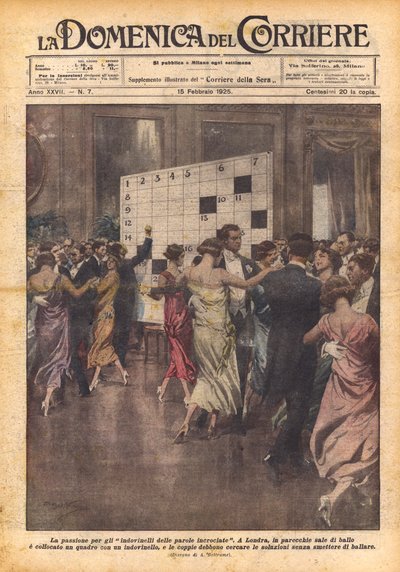A paixão por enigmas de palavras cruzadas de Achille Beltrame