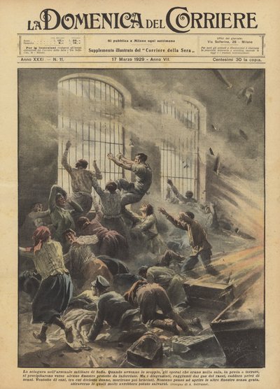 O desastre no arsenal militar de Sofia de Achille Beltrame