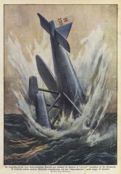 A tragédia de um herói da aviação de Achille Beltrame