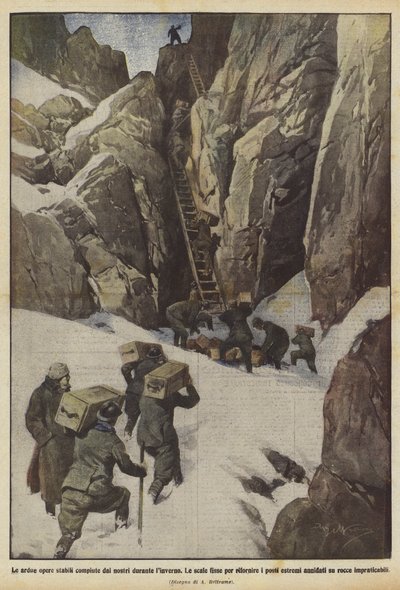 As difíceis obras estáveis realizadas por nós durante o inverno de Achille Beltrame