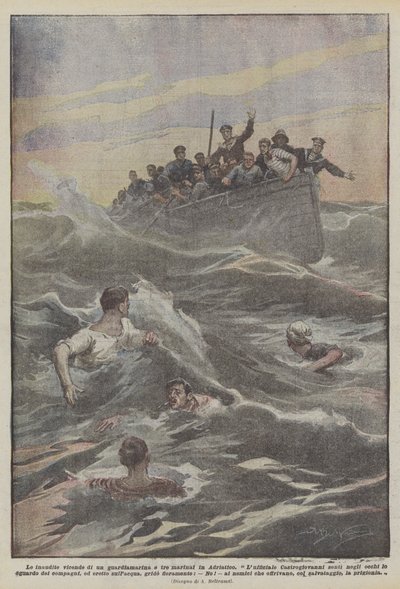 Os inauditos eventos de um alferes e três marinheiros no Adriático de Achille Beltrame