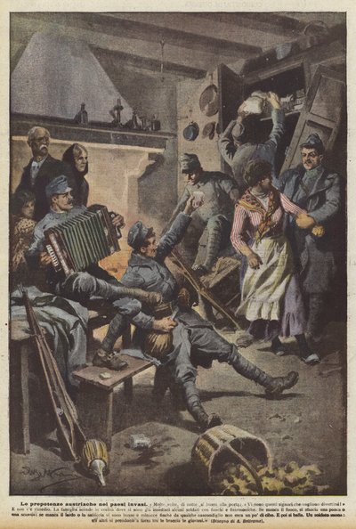 Arrogância austríaca em países invadidos de Achille Beltrame