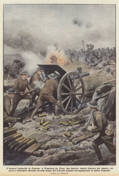 Batalha de Limmane na França de Achille Beltrame