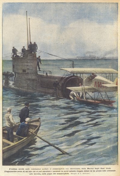 As últimas notícias em construção naval, o submarino com hidroavião, da Marinha dos Estados Unidos de Achille Beltrame