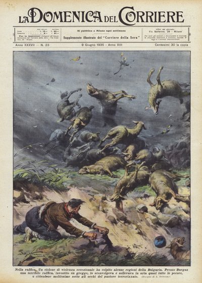 Na explosão de Achille Beltrame