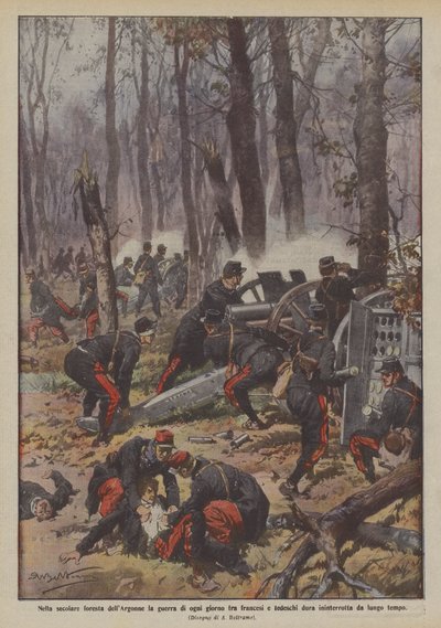 Na secular floresta Argonne, a guerra cotidiana entre franceses e alemães dura de Achille Beltrame