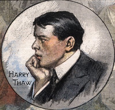 Retrato de Harry Thaw em 1907, durante o seu julgamento de Achille Beltrame