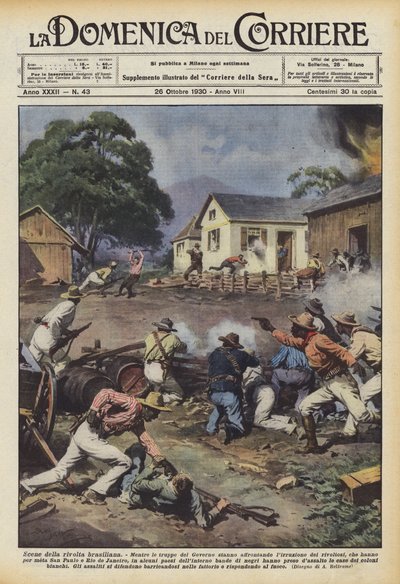 Cenas da revolta brasileira de Achille Beltrame