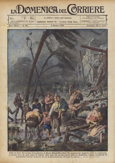 Sob a raiva do ciclone devastador de Achille Beltrame