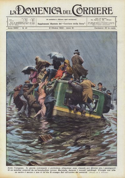 Sob o luragano de Achille Beltrame