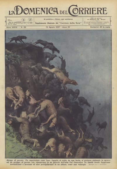 Abate de ovelhas de Achille Beltrame