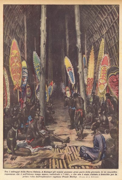 Entre os selvagens da Nova Guiné de Achille Beltrame