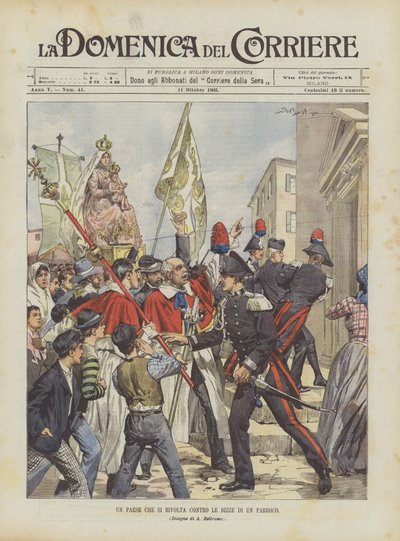Um país que está se voltando contra os grunhidos de um padre paroquial de Achille Beltrame