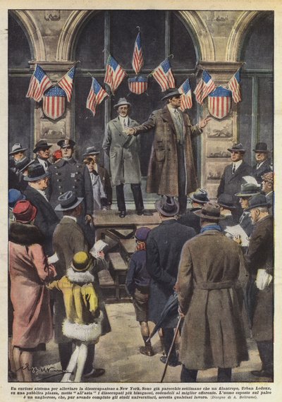 Um sistema curioso para aliviar o desemprego em Nova York de Achille Beltrame