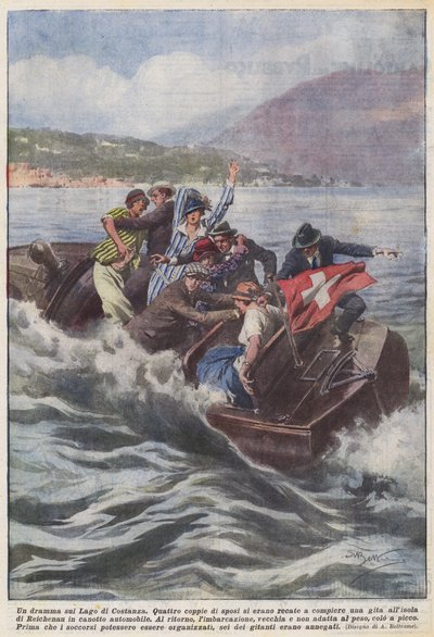 Um drama no Lago Constança de Achille Beltrame