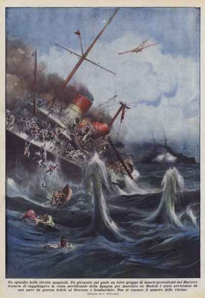 Um episódio da revolta espanhola de Achille Beltrame