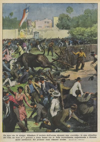 Um touro que é um massacre de Achille Beltrame