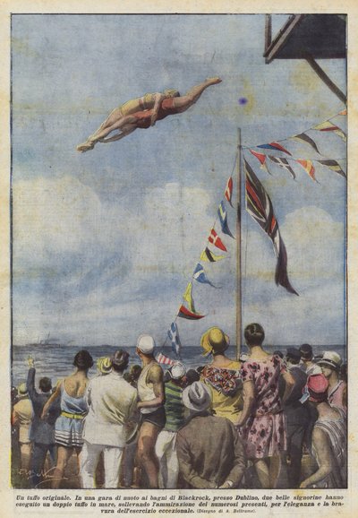 Um mergulho original de Achille Beltrame