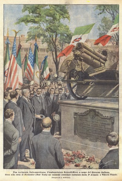 Uma cerimônia ítalo-americana de Achille Beltrame