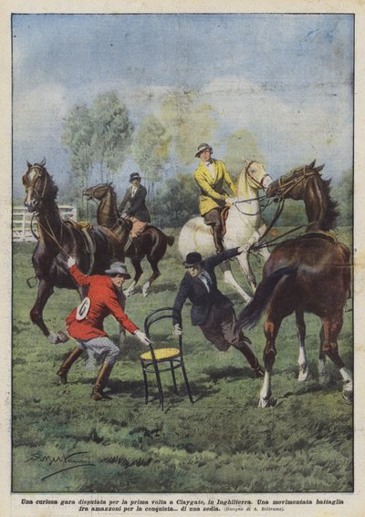 Uma corrida curiosa disputada pela primeira vez em Claygate, Inglaterra de Achille Beltrame