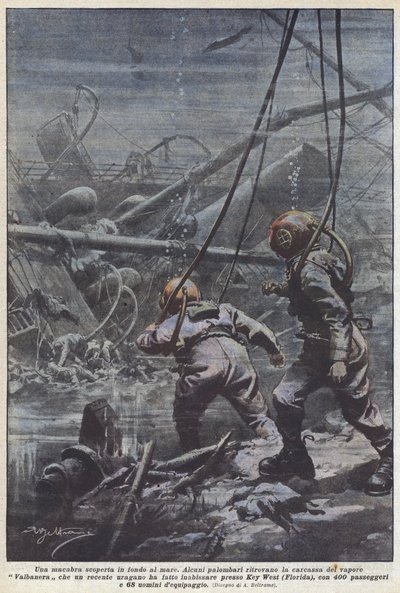 Uma descoberta macabra no fundo do mar de Achille Beltrame