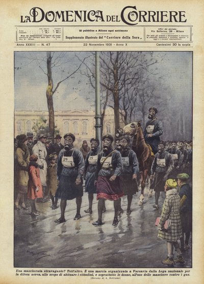 Um disfarce extravagante de Achille Beltrame