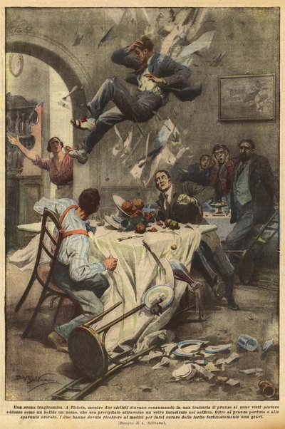 Uma cena tragicômica de Achille Beltrame
