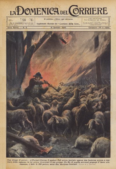 Um massacre de ovelhas de Achille Beltrame