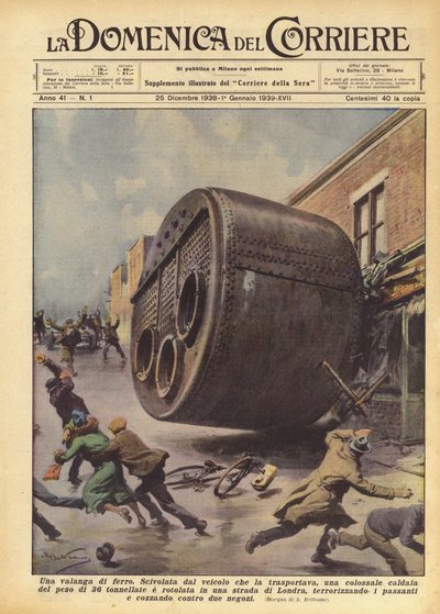 Uma avalanche de ferro de Achille Beltrame