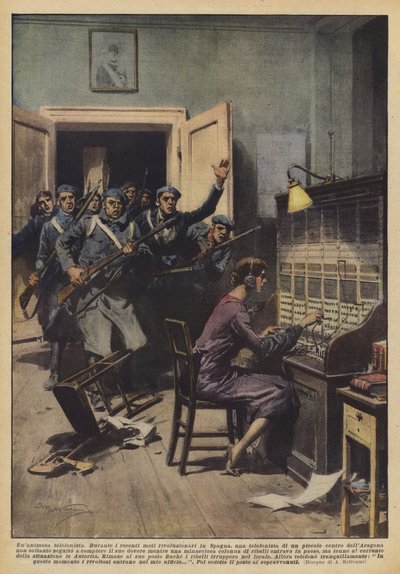 Unanimosa telefonista  de Achille Beltrame