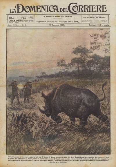 Uma aventura de caça na África de Achille Beltrame