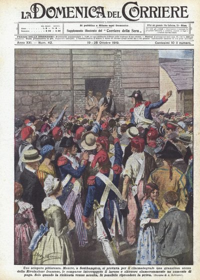 Uma greve pitoresca de Achille Beltrame