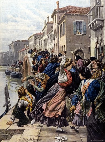 Veneza: greve de charuto de Achille Beltrame