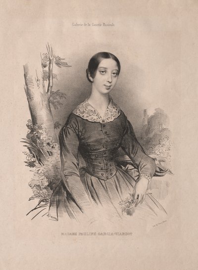Senhora Pauline Garcia-Viardot, 1840. de Achille Devéria