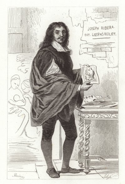 Jusepe de Ribera, pintor espanhol também conhecido como José de Ribera, Giuseppe Ribera e José Ribera de Achille Devéria
