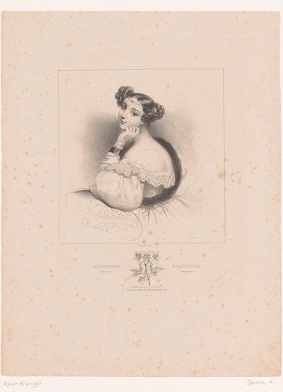 Pelargonium en meditatie
Meditação. Géranium triste / Meditação. Gerânio pesado (título sobre o objecto)
Taal der bloemen (título da série)
Le langage des fleurs (título da série) de Achille Devéria