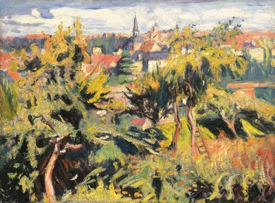 Pequena Cidade Atrás das Árvores de Achille Emile Othon Friesz