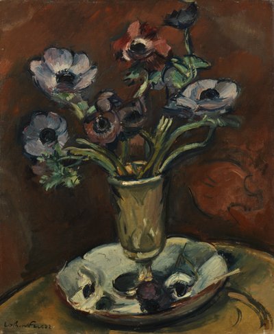 Still Life with Anenomes, c.1922 (óleo sobre tela) de Achille Emile Othon Friesz