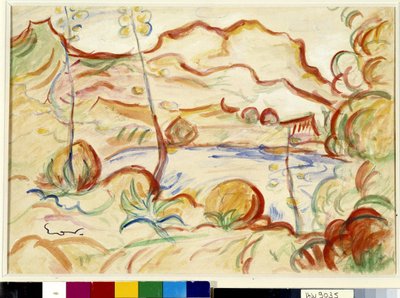 Vista do Cassis, Cap Canaille de Achille Emile Othon Friesz