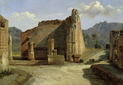 O Fórum de Pompéia (óleo sobre tela) de Achille Etna Michallon