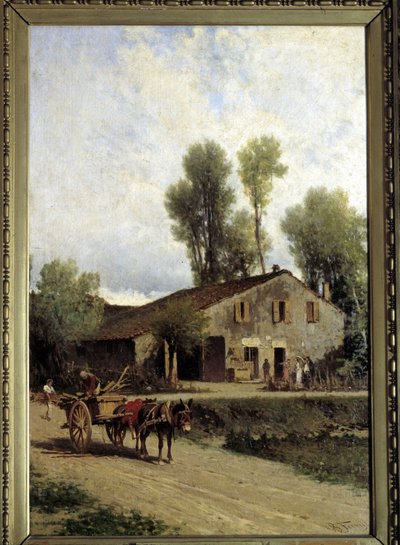 Berço de Giuseppe Verdi em Roncole di Busseto de Achille Formis Befani